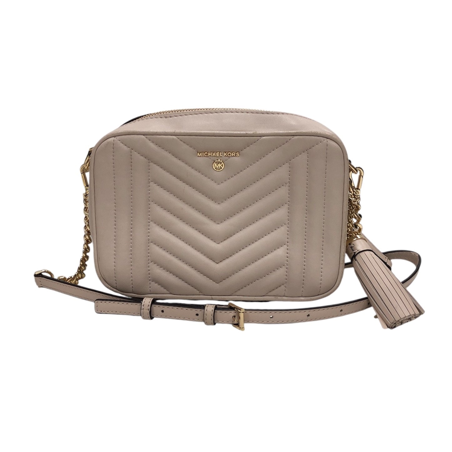 MICHAEL KORS Jet Set Medium Quilted Leather Camera Bag - Moda Consignment