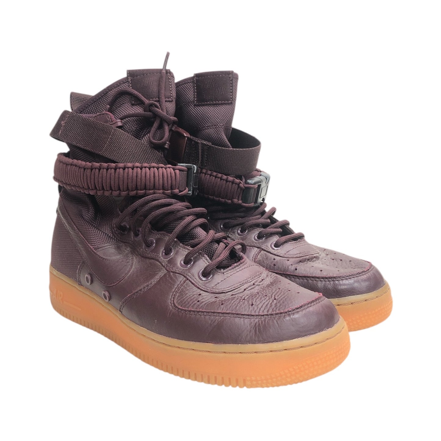NIKE SF Air Force 1 High Deep Burgundy Sneakers - Moda Consignment