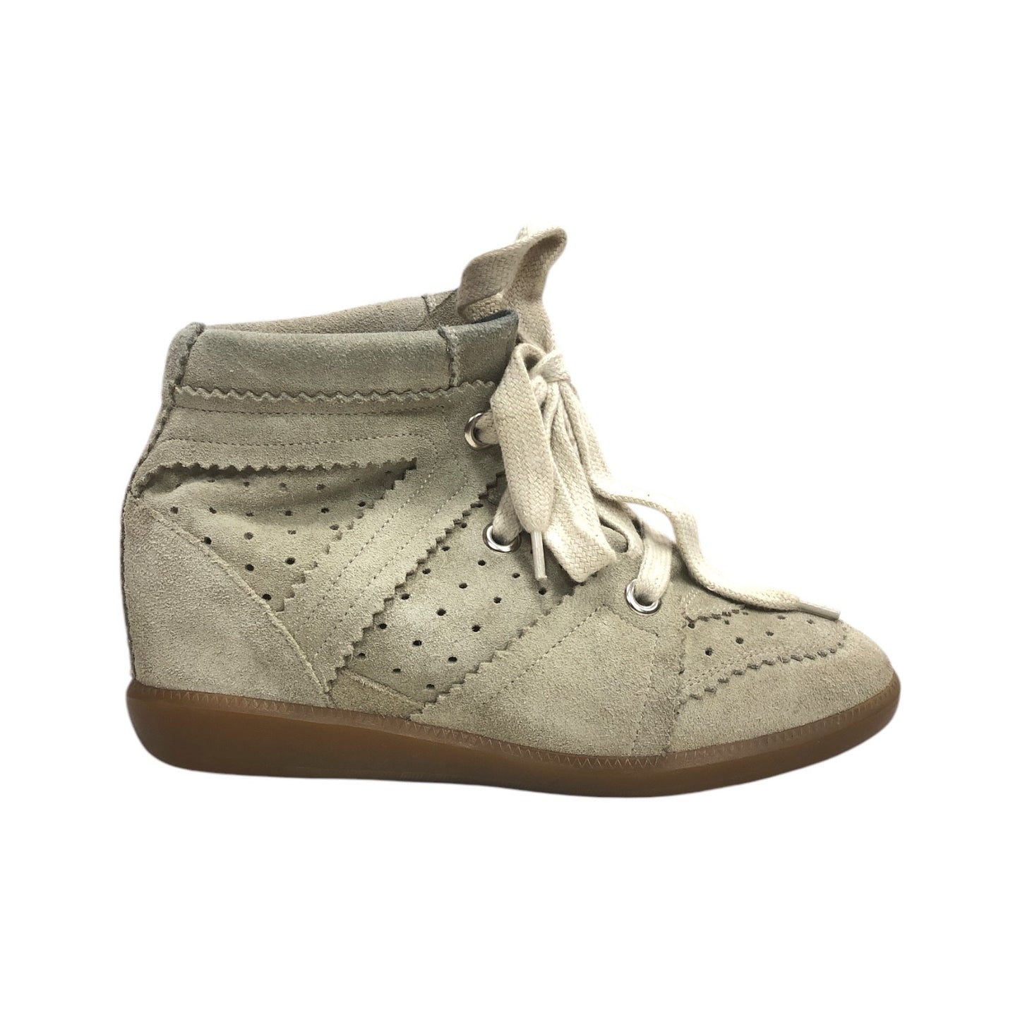 ISABEL MARANT Bobby suede wedge sneakers