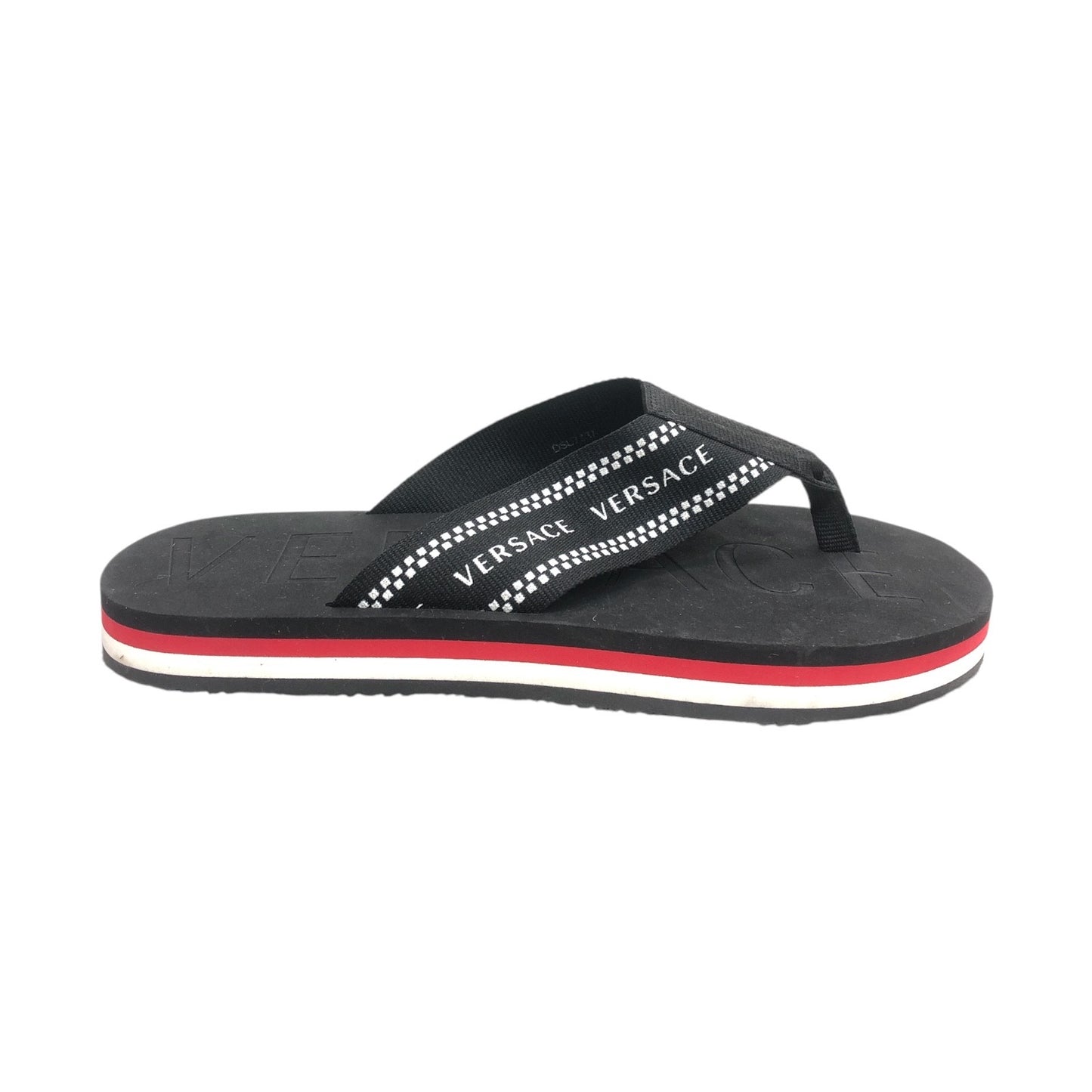 VERSACE Black Foam Flip-Flops - Moda Consignment