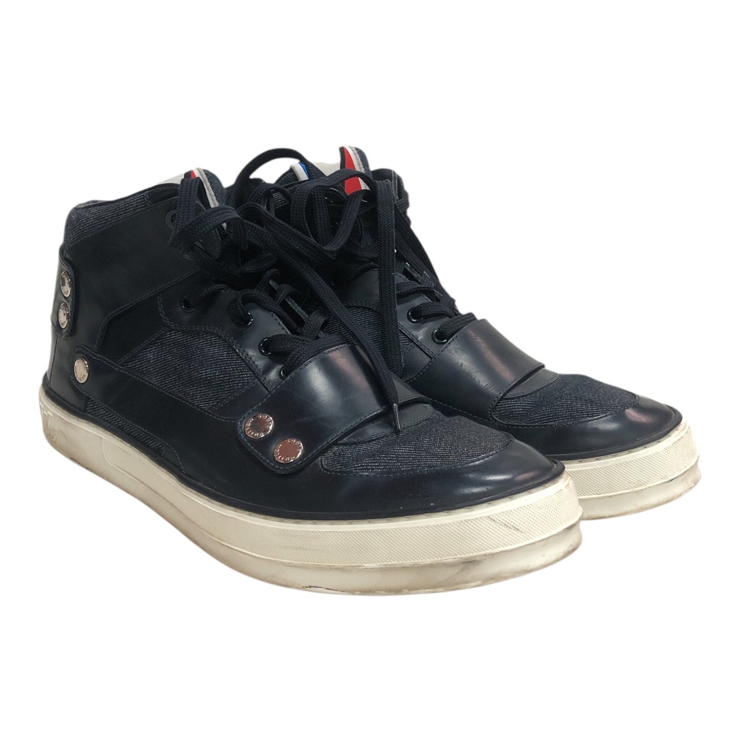 LOUIS VUITTON Blue Denim Leather Sneaker