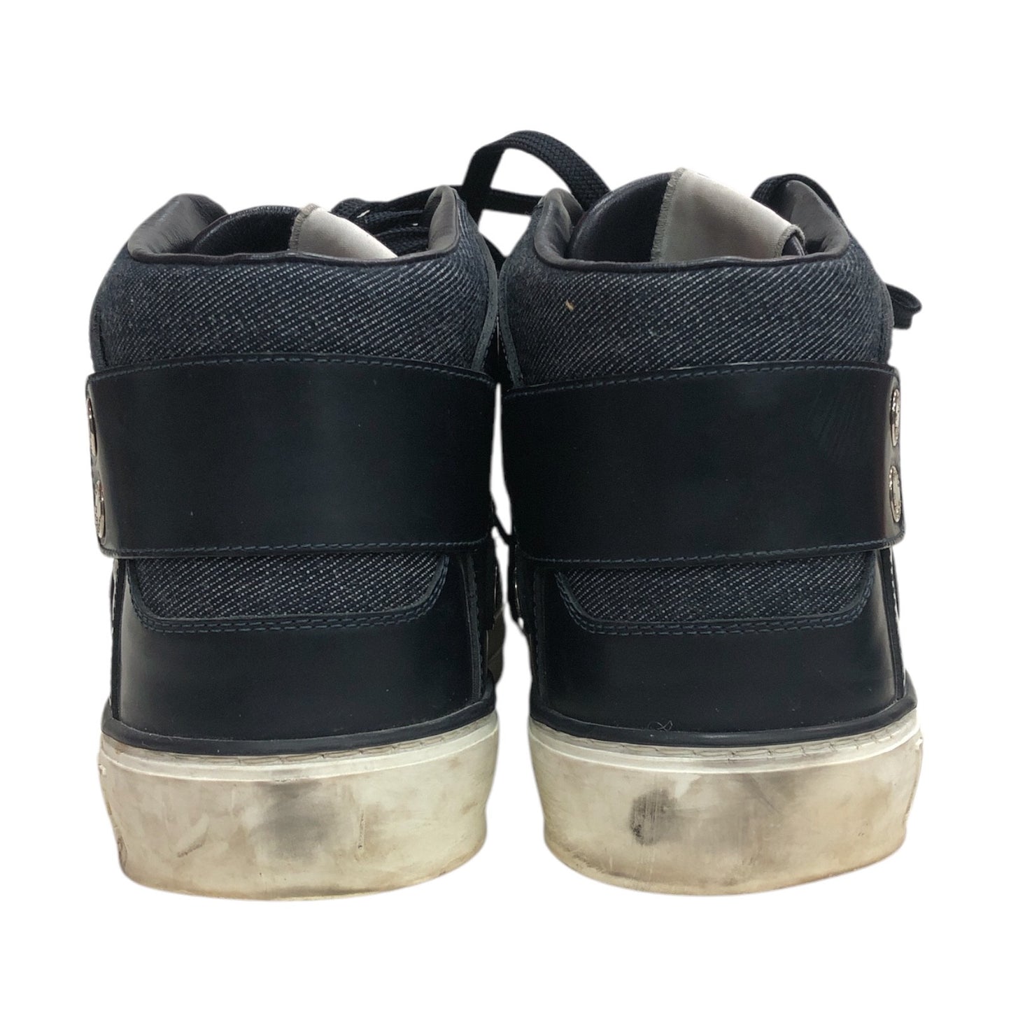 LOUIS VUITTON Blue Denim Leather Sneaker
