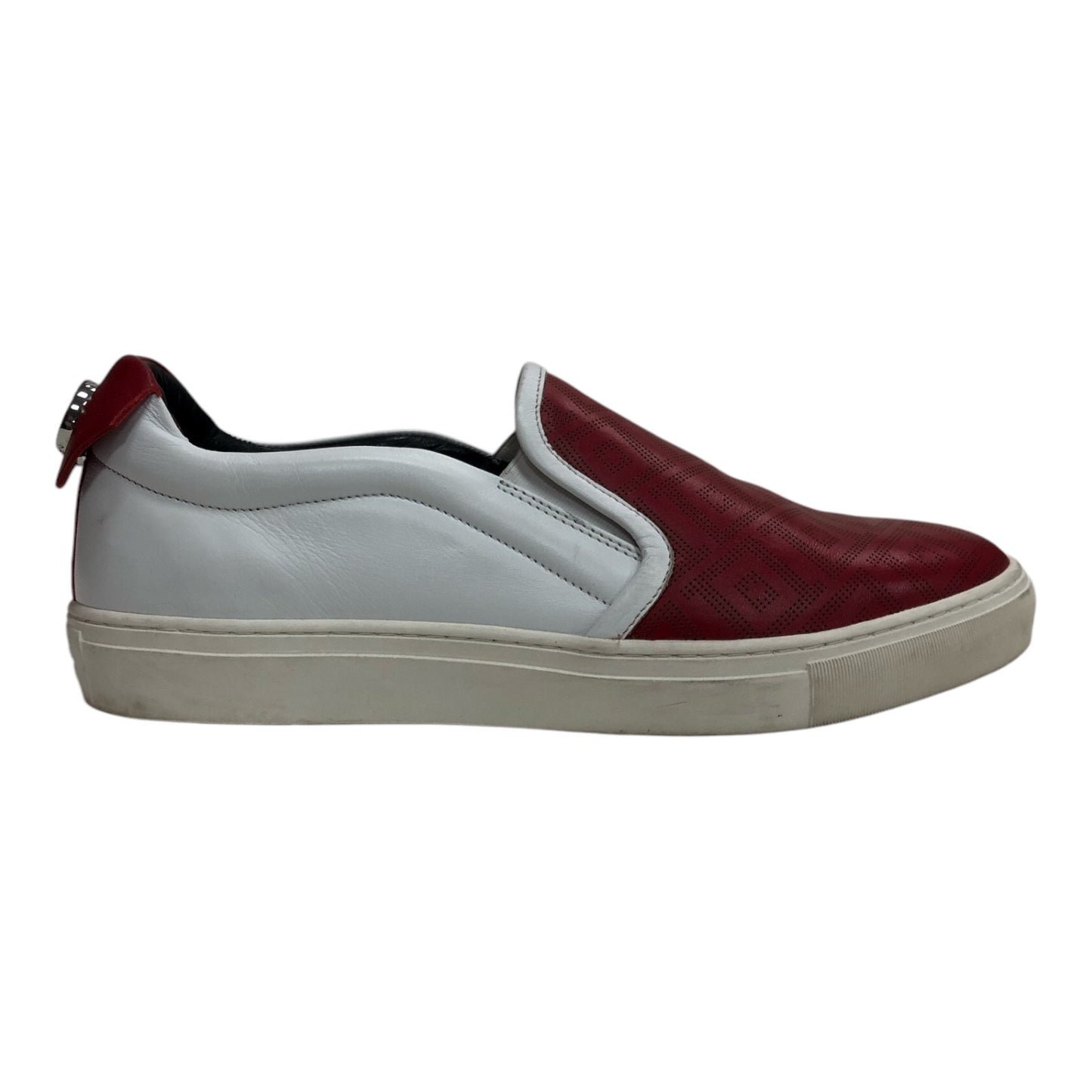 VERSACE Red & White Leather Loafer - Moda Consignment
