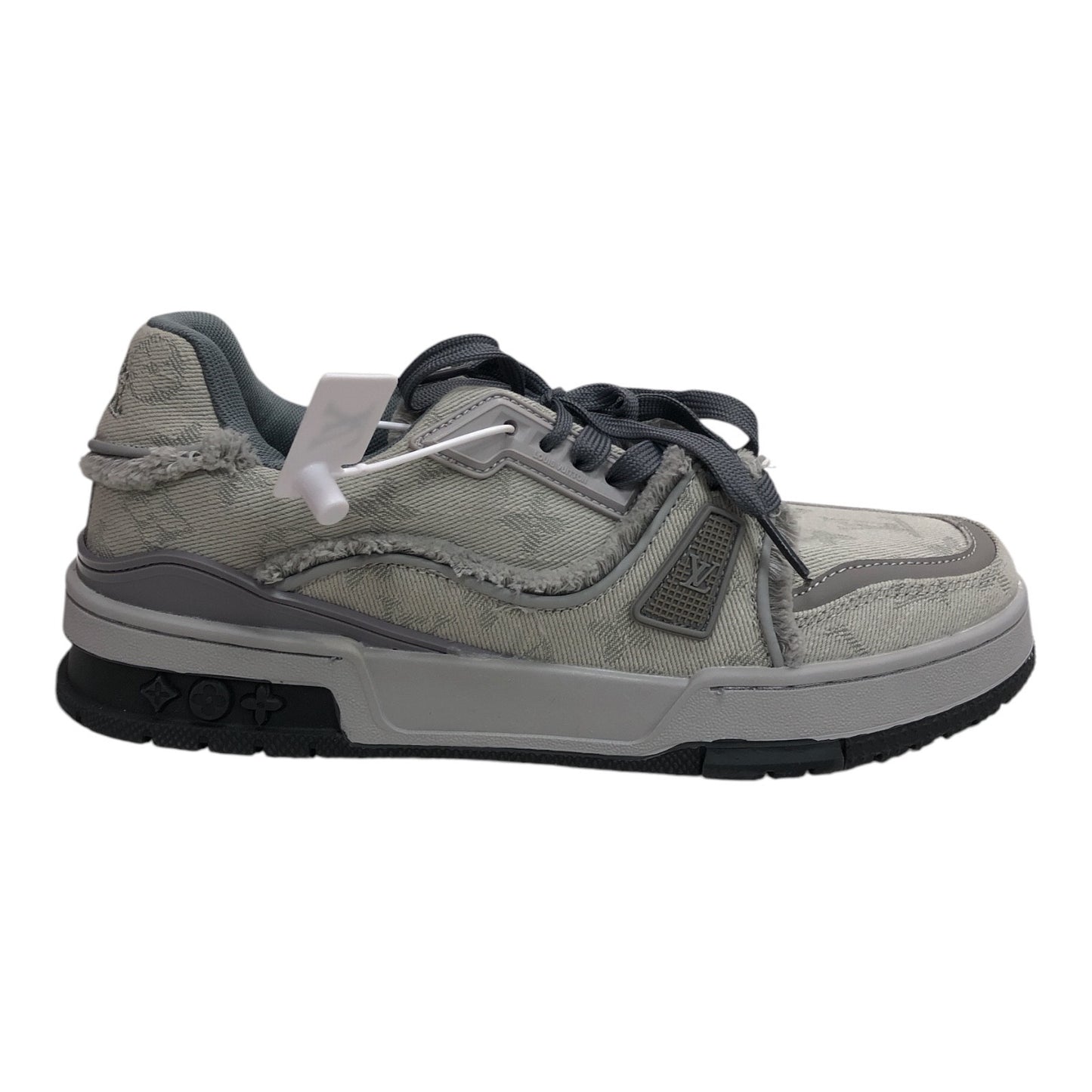 LOUIS VUITTON Grey Denim Sneakers - Moda Consignment