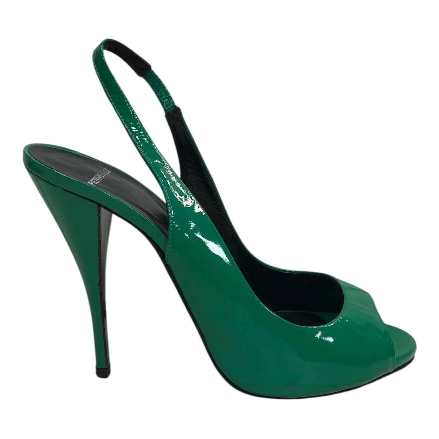 PIERRE HARDY Green Sandal Heels Patent Leather
