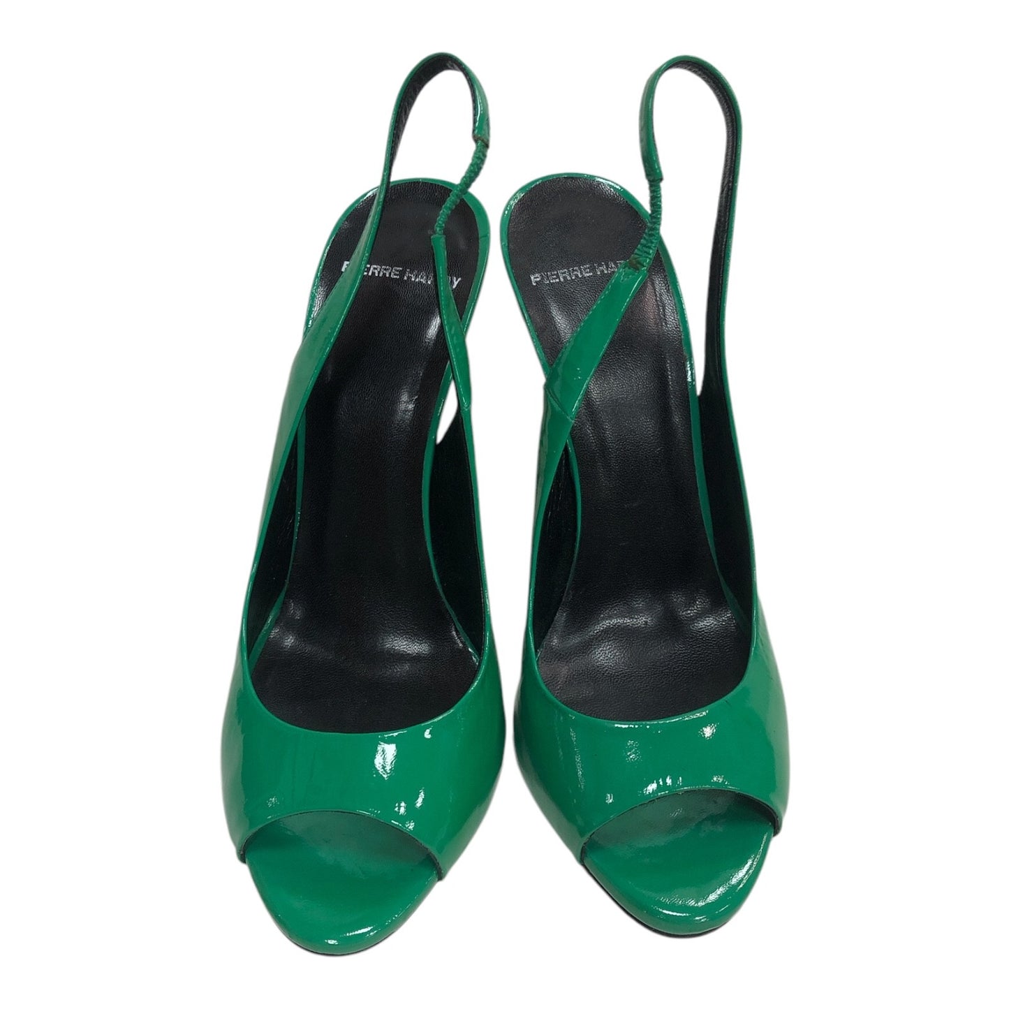 PIERRE HARDY Green Sandal Heels Patent Leather