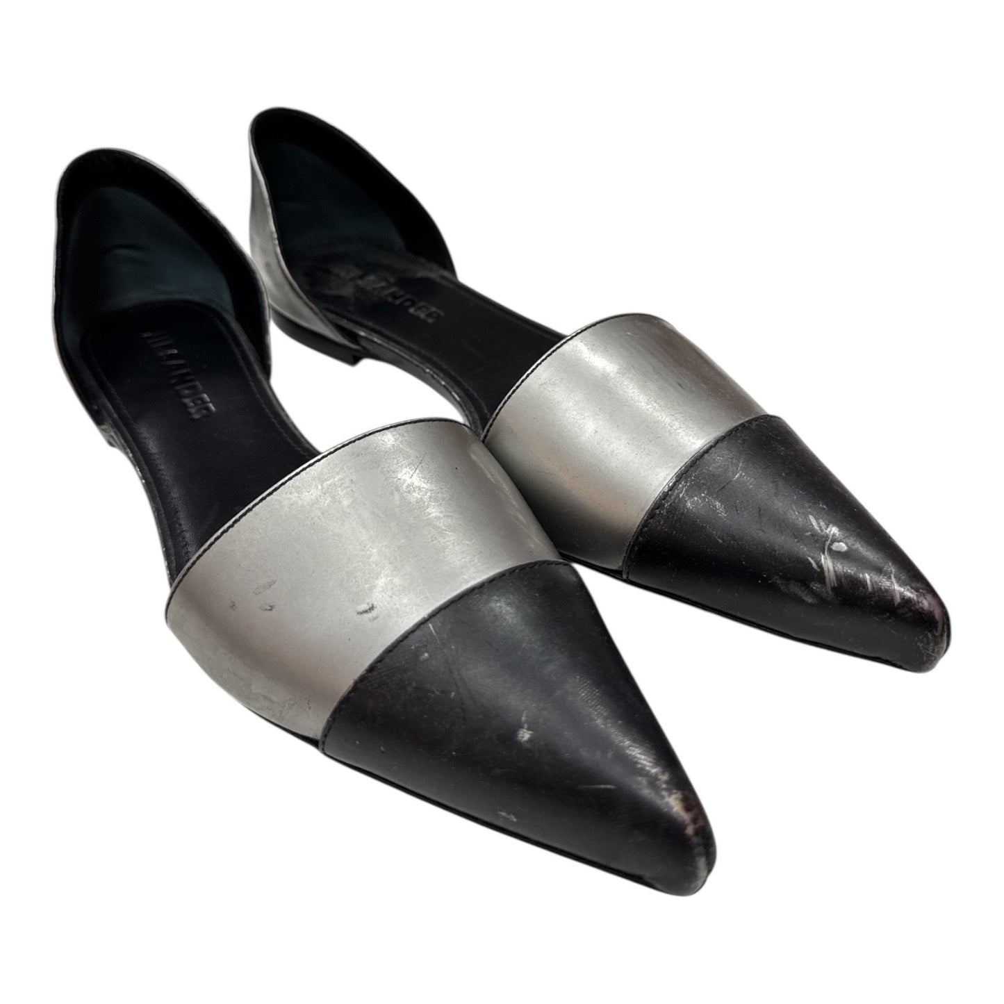 LEATHER BALLET FLATS JIL SANDER BLACK