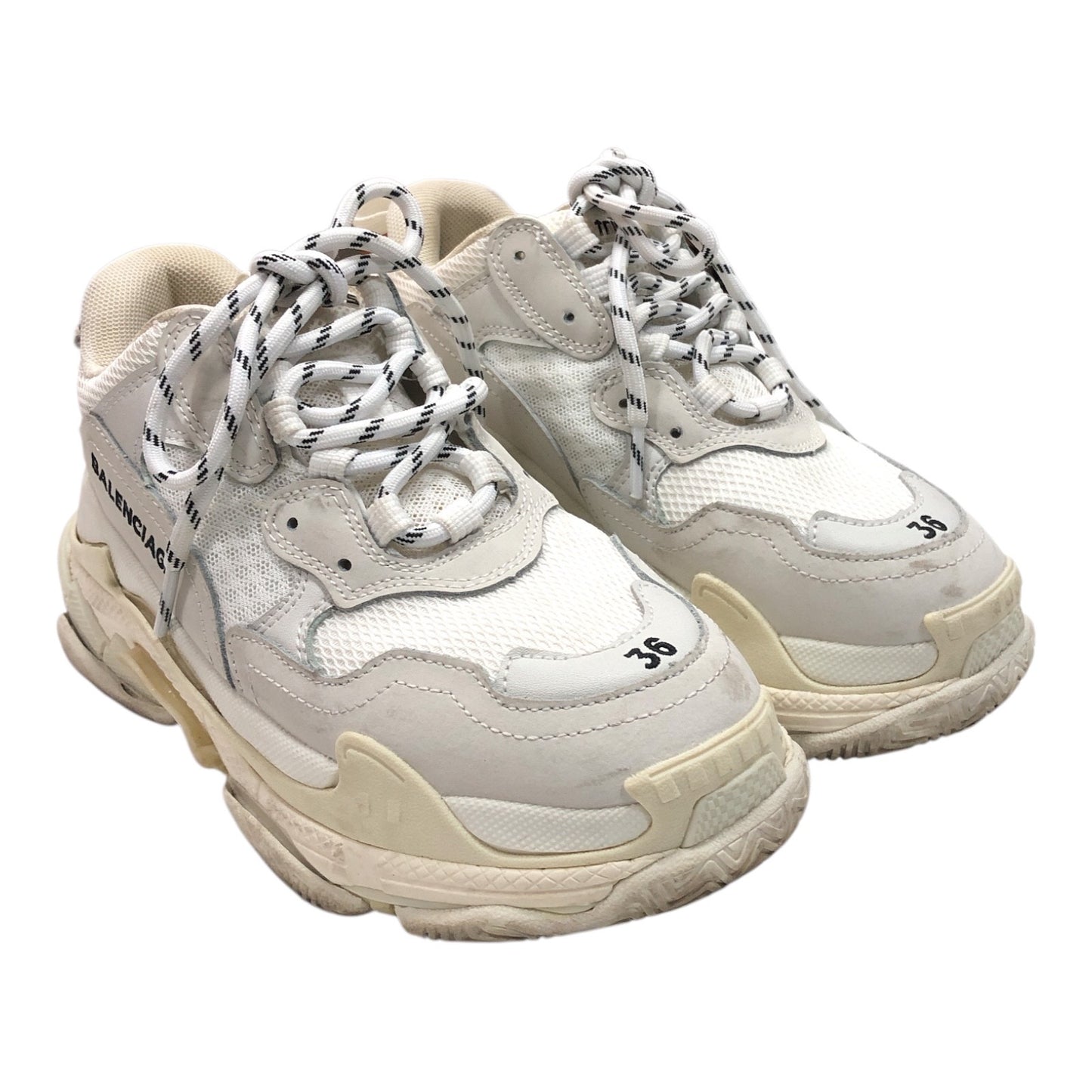 BALENCIAGA Triple S Sneaker in beige double foam and mesh - Moda Consignment