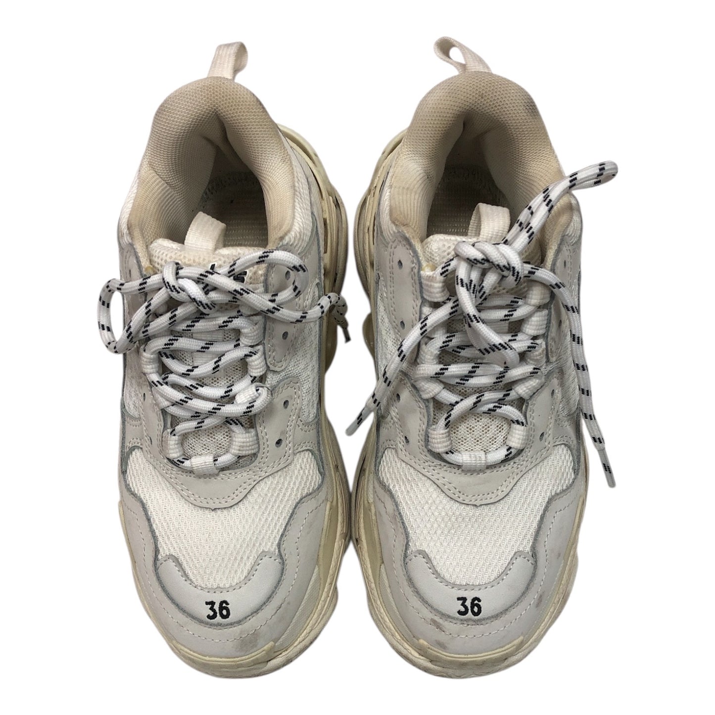 BALENCIAGA Triple S Sneaker in beige double foam and mesh - Moda Consignment
