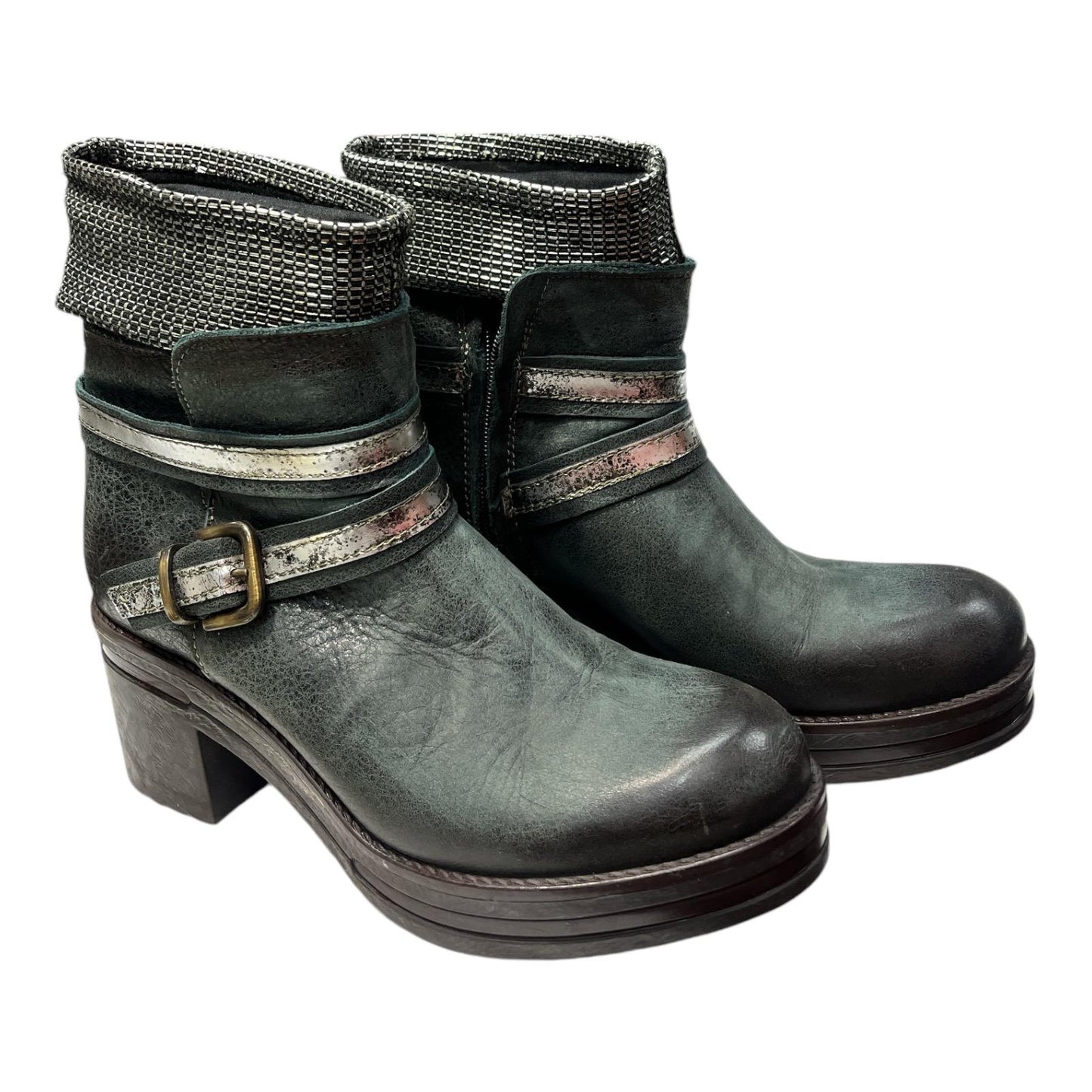 DIVINE FOLLIE Green Olive Boots - Moda Consignment
