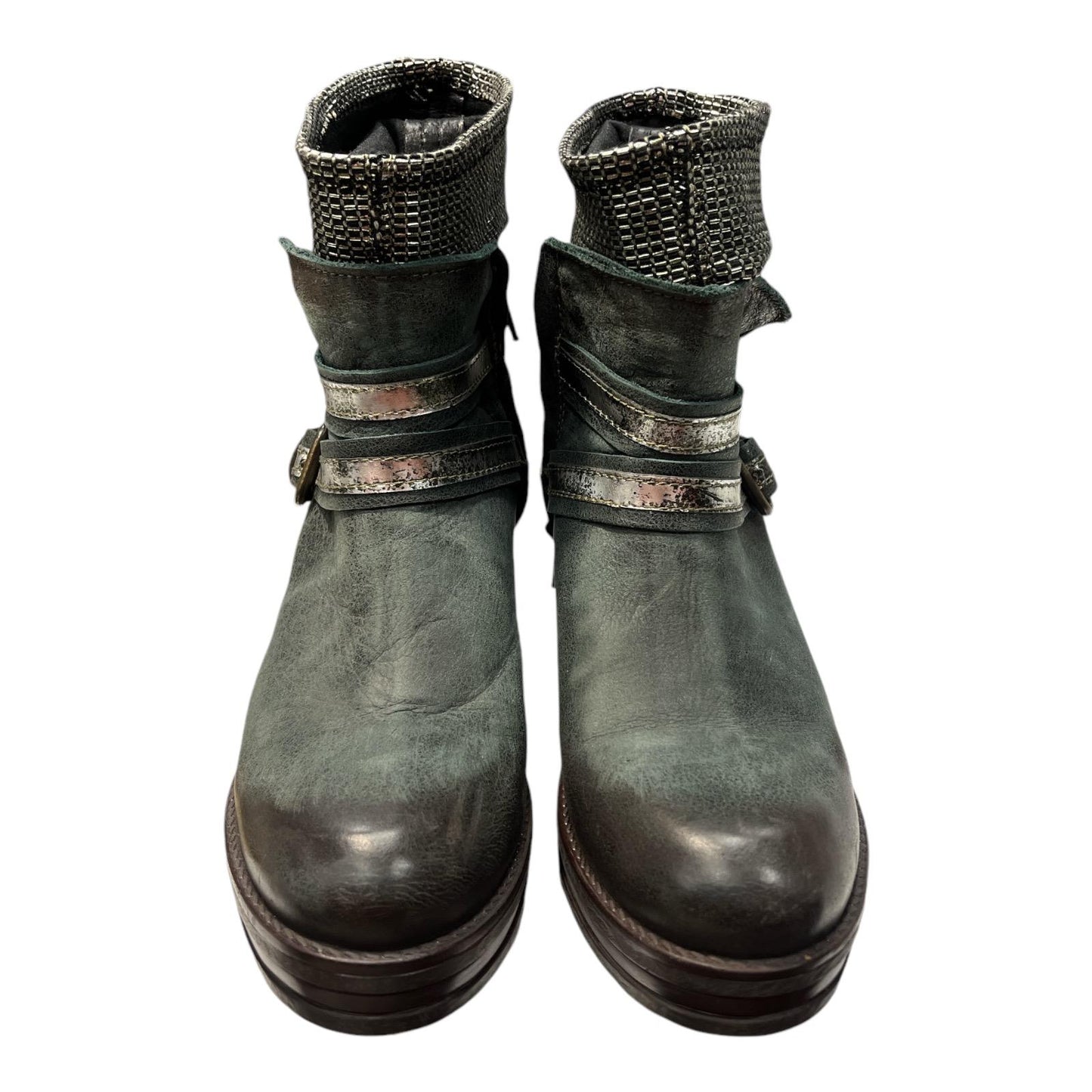 DIVINE FOLLIE Green Olive Boots - Moda Consignment