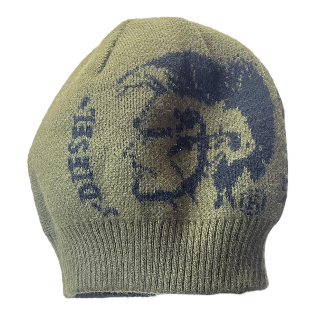 DIESEL Green Olive Beanie - Moda Consignment