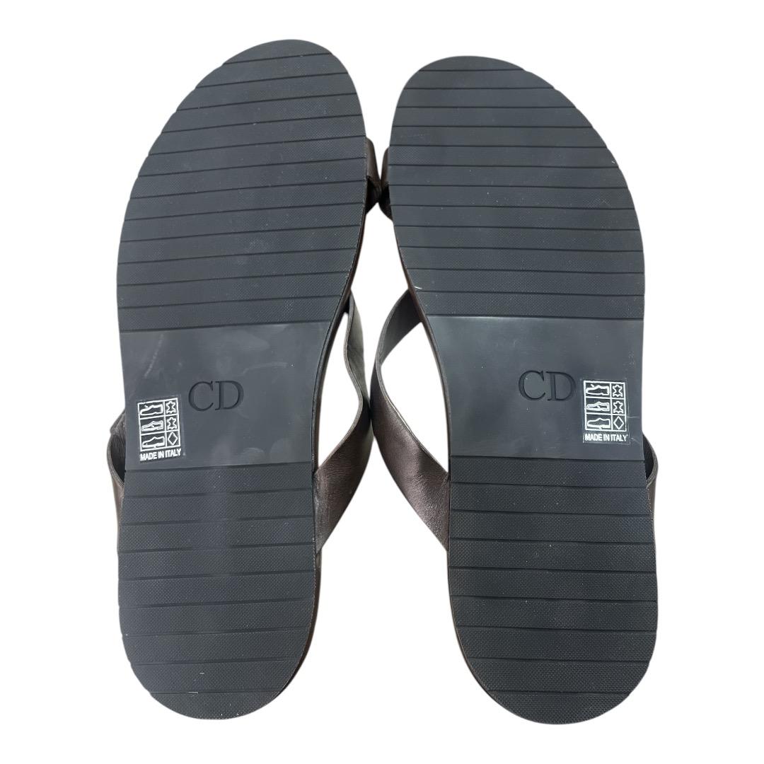 CHRISTIAN DIOR Homme brown leather sandals - Moda Consignment
