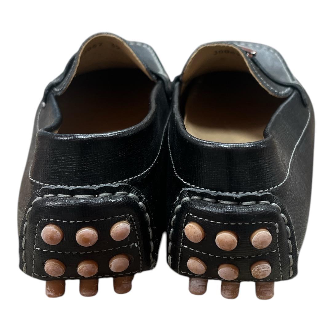 FENDI Mocassino Crosta Elite Loafers Nero - Moda Consignment