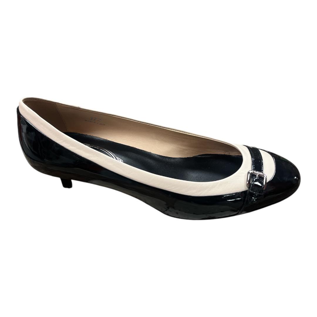 TOD'S black & white Kitten heels - Moda Consignment