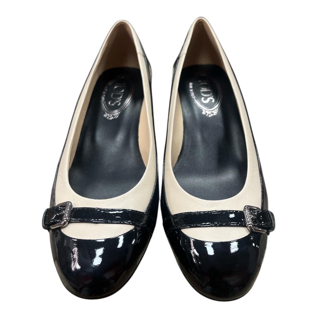 TOD'S black & white Kitten heels - Moda Consignment