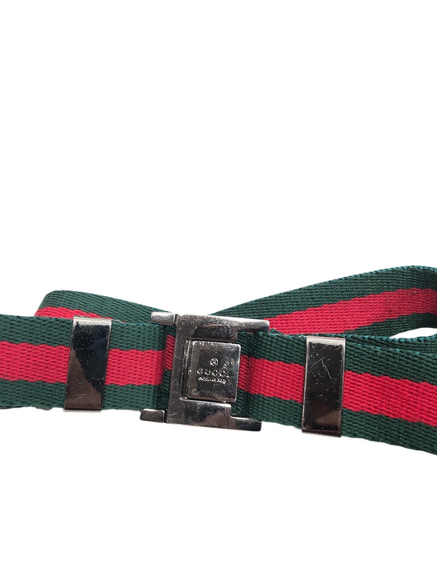 GUCCI Red And Green Belt - Moda Consignment