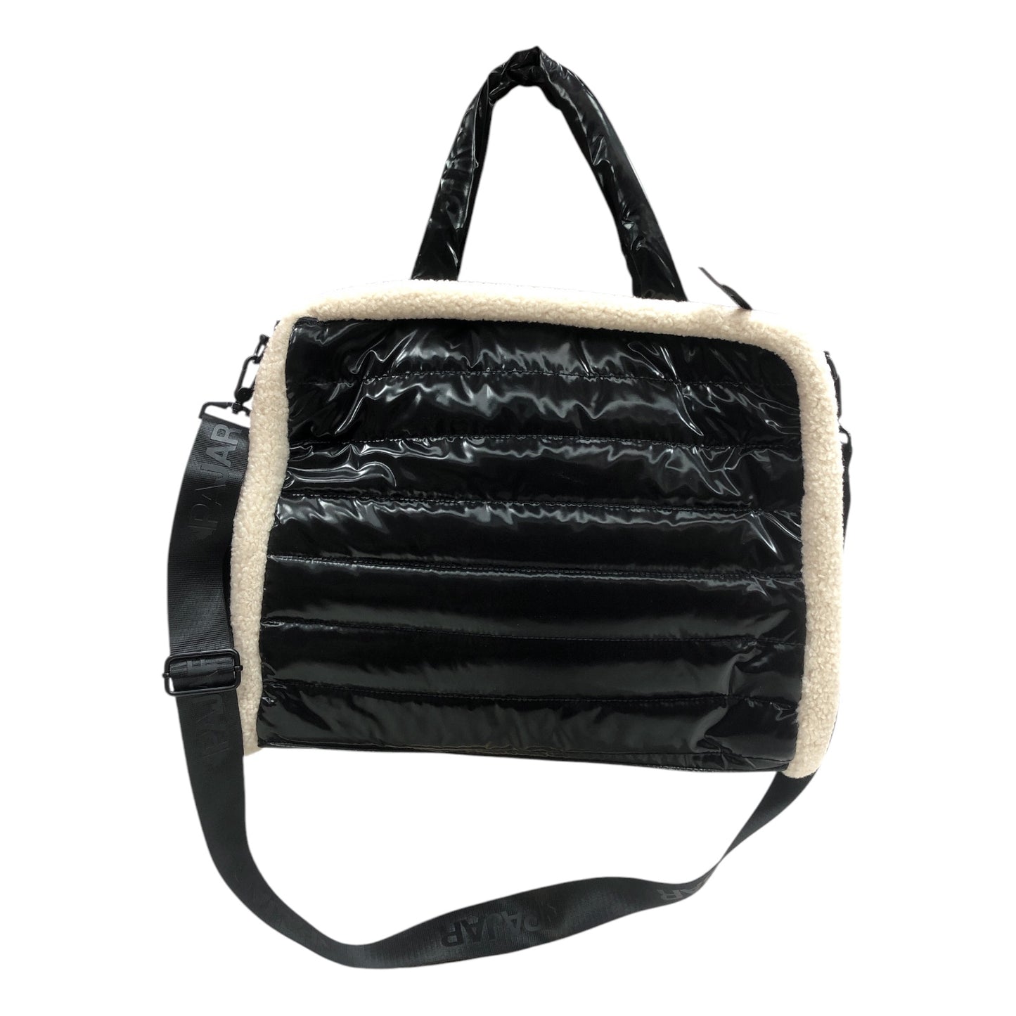 PAJAR Quilted Faux Shearling Trim Convertible Shoulder Bag