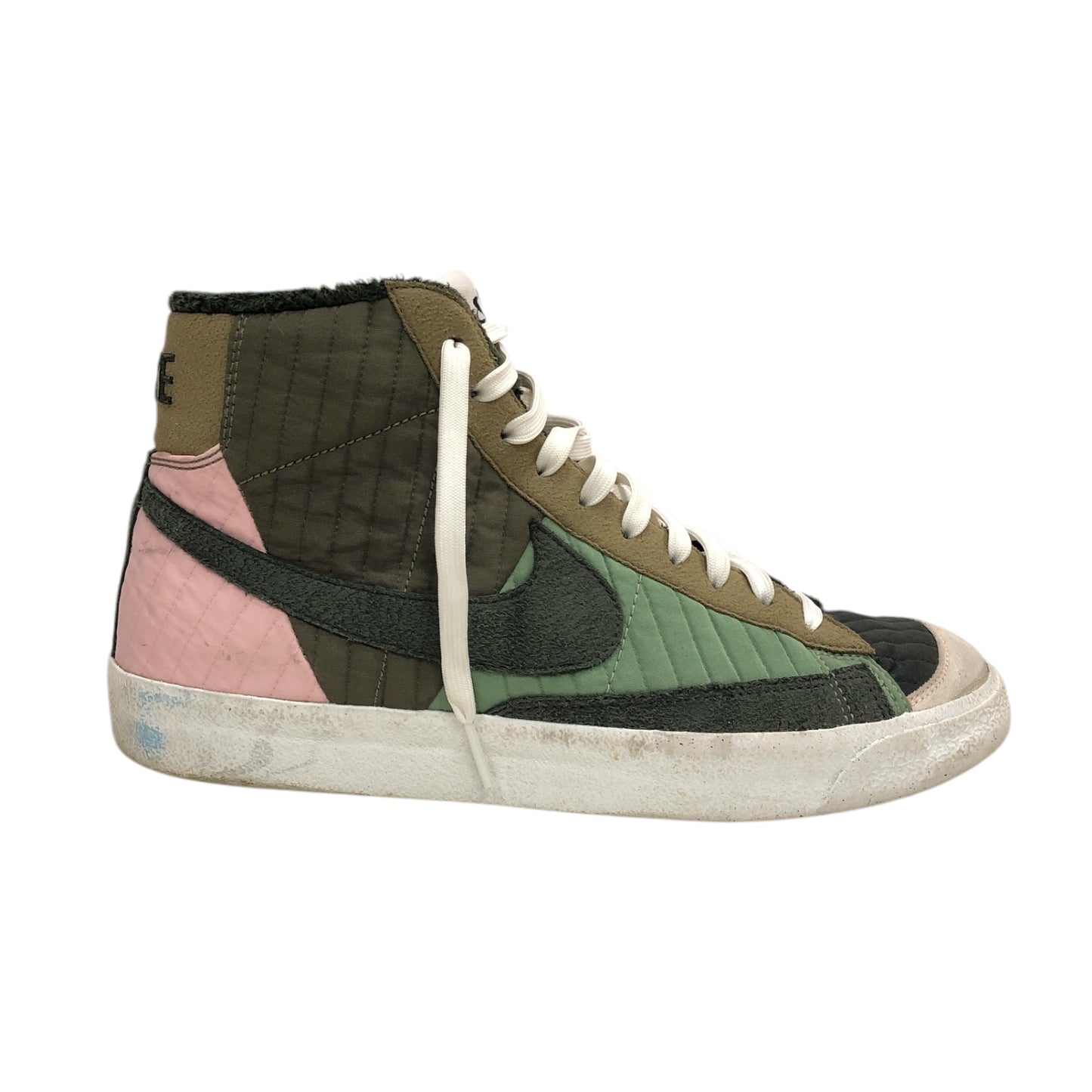 NIKE Blazer Mid '77 LX 'Patchwork Quilt' Olive Brown - Moda Consignment