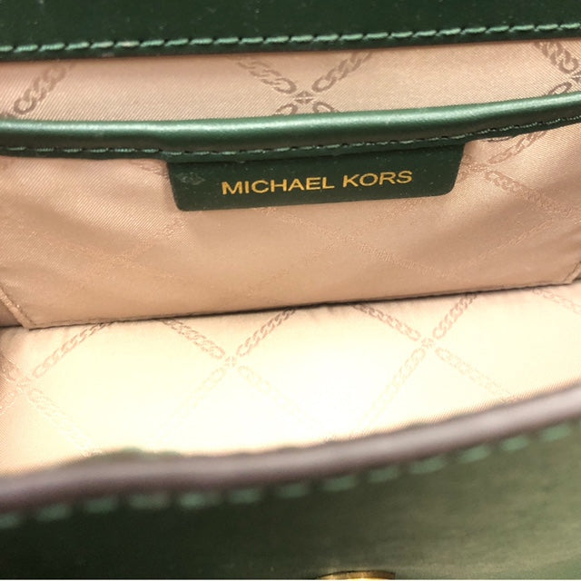 MICHAEL KORS Green Hayden Pocket Msgr - Moda Consignment