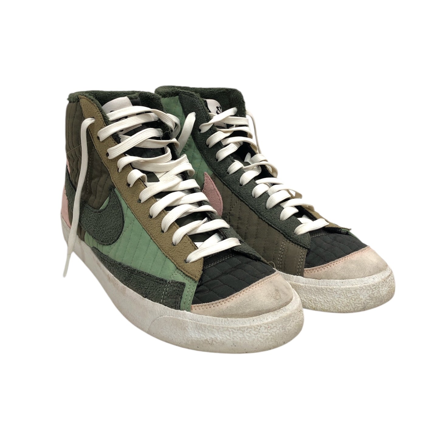NIKE Blazer Mid '77 LX 'Patchwork Quilt' Olive Brown - Moda Consignment