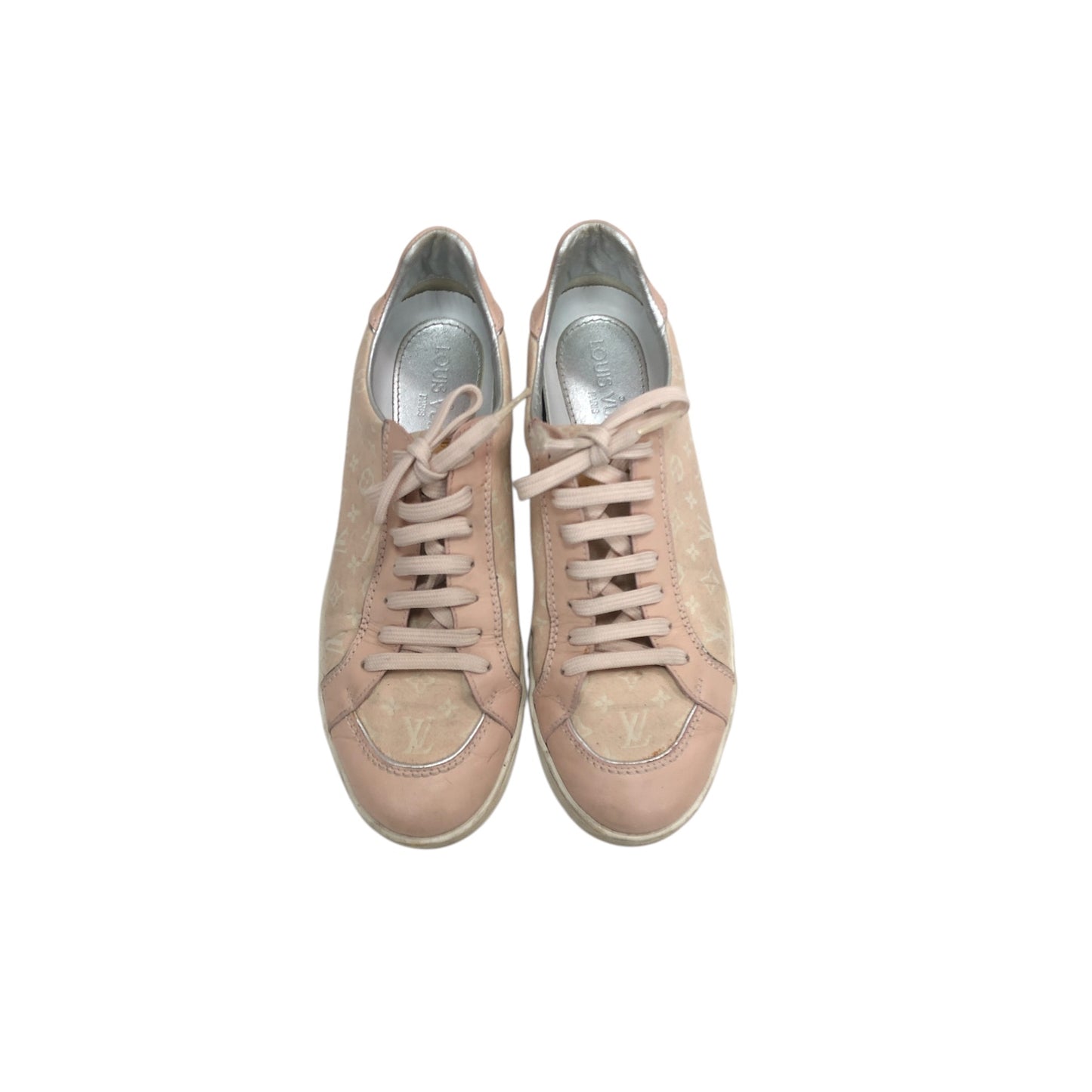LOUIS VUITTON Pink Monogram Sneakers - Moda Consignment