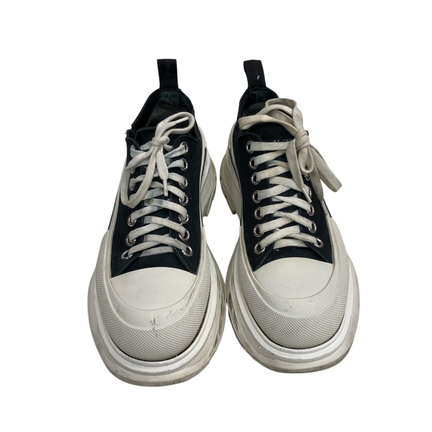 ALEXANDER MCQUEEN Tread Slick Lace Up 'Black White'
