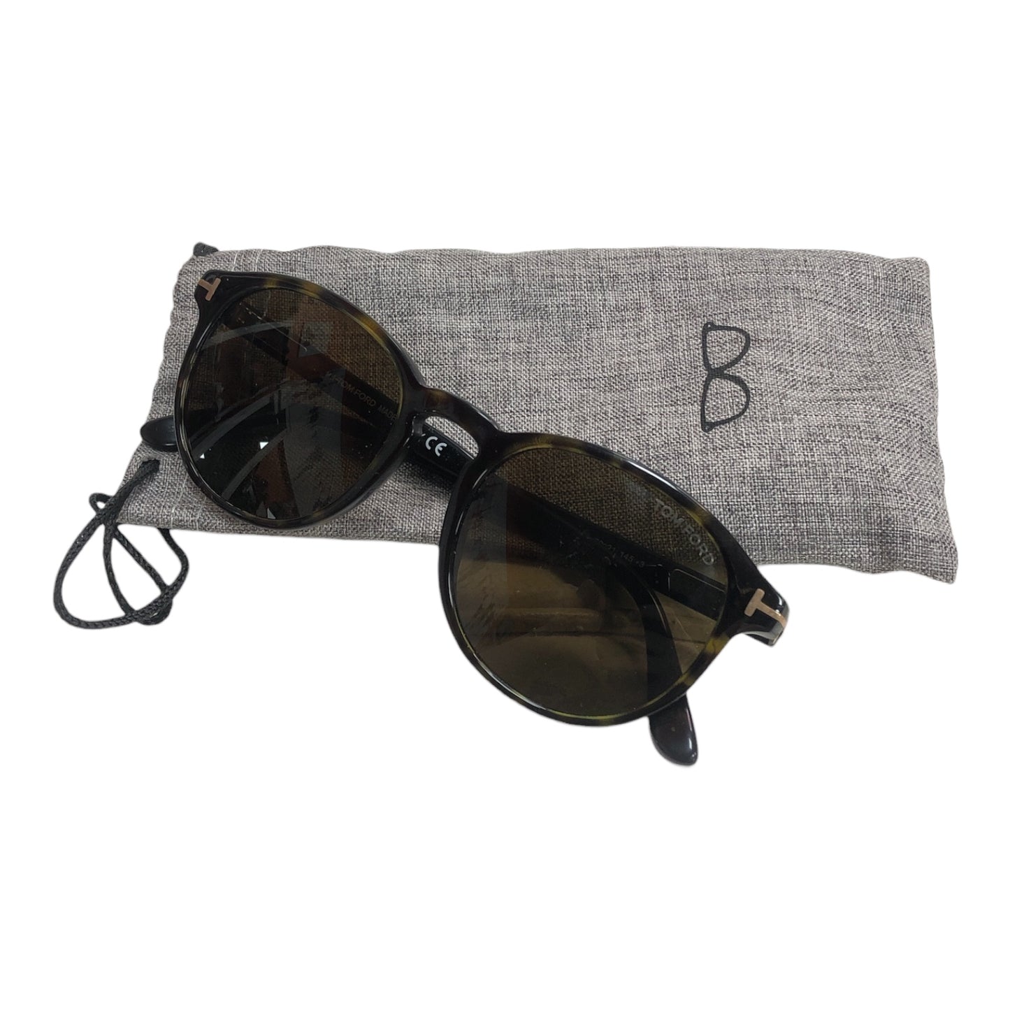 TOM FORD Araki Round Sunglasses FT1184 52N - Moda Consignment