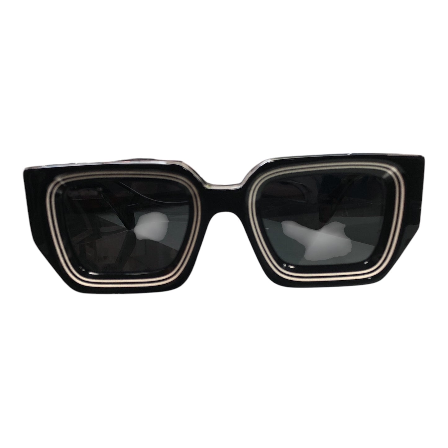 OFF-WHITE Francisco Sunglasses Black Dark Grey - Moda Consignment
