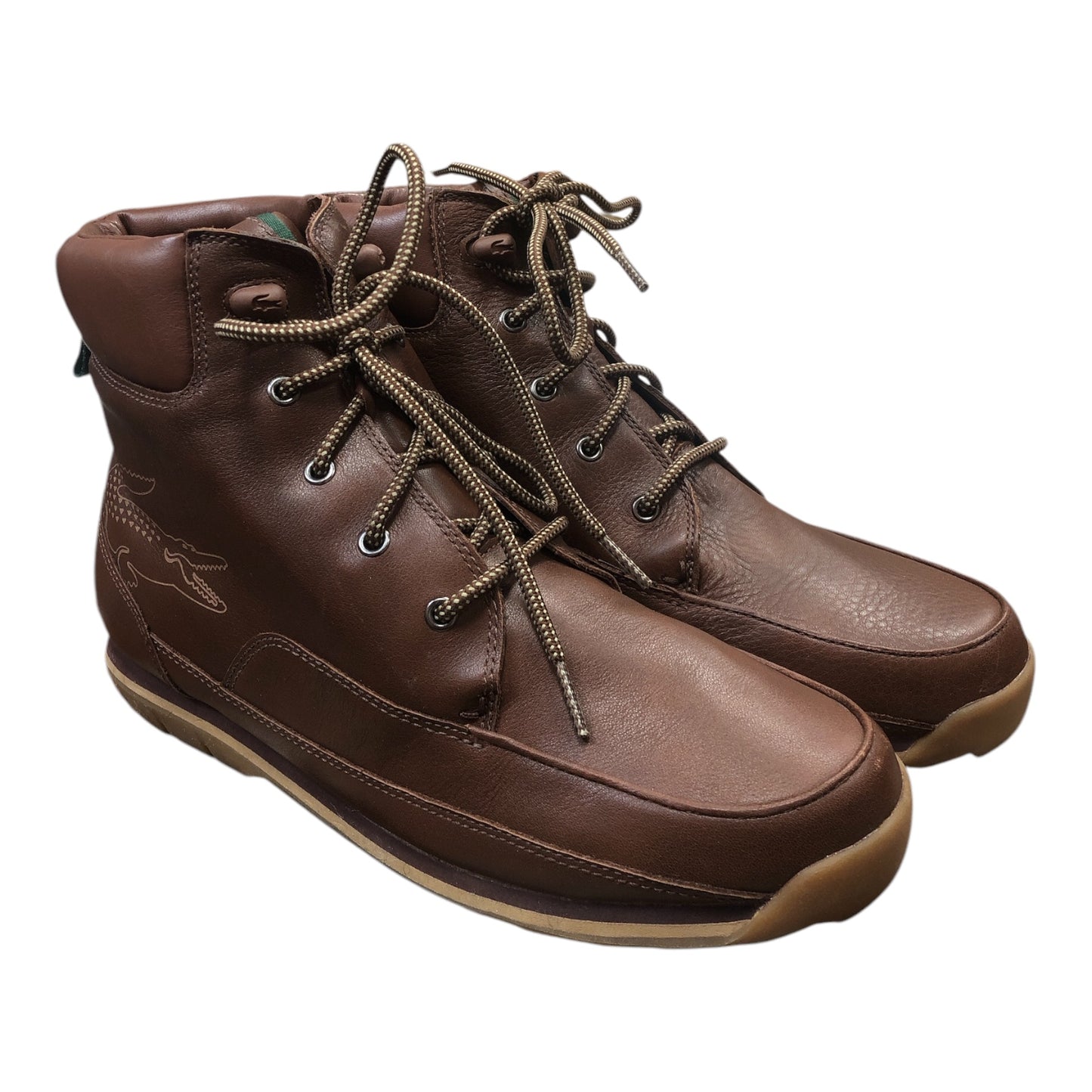 LACOSTE Brown Leather Boots - Moda Consignment