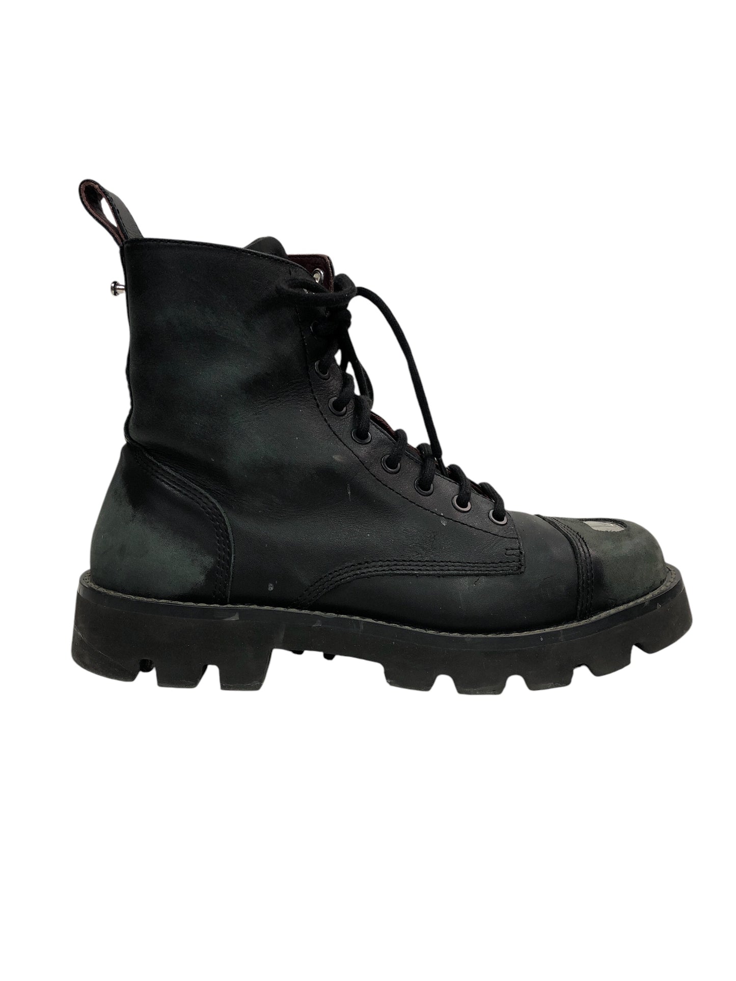 DIESEL High-Top Leather Boots - Moda Consignment
