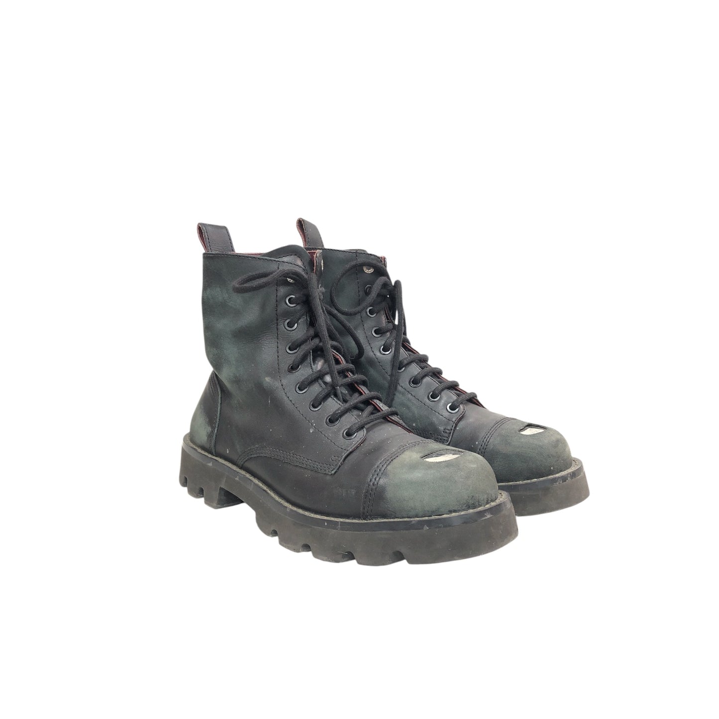 DIESEL High-Top Leather Boots - Moda Consignment