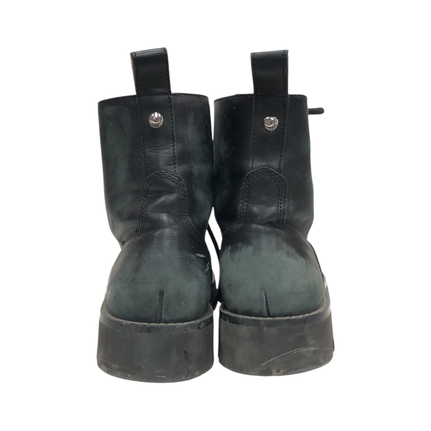 DIESEL High-Top Leather Boots - Moda Consignment