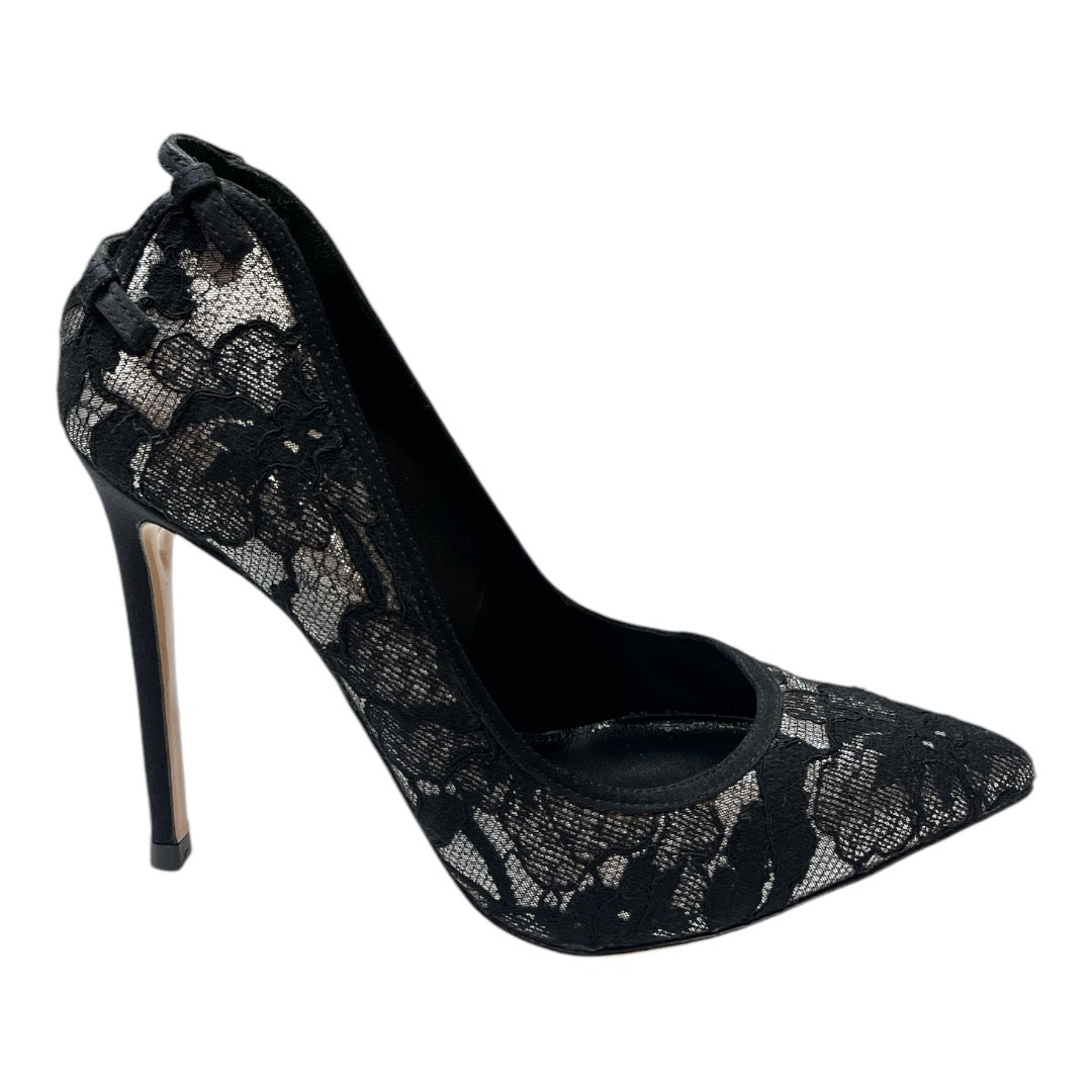 GIANVITO ROSSI B&S floral lace heel - Moda Consignment