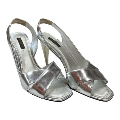 LOUIS VUITTON Patent Leather Slingback Sandals - Moda Consignment