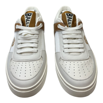 BALLY Riweira logo-embroidered leather sneakers - Moda Consignment