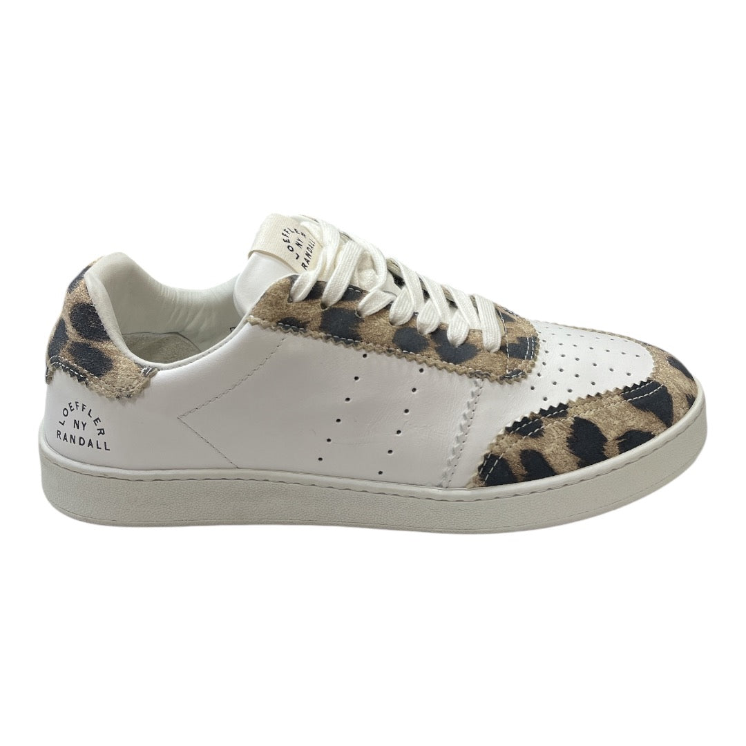 LOEFFLER RANDALL Keeley Leopard-print Leather Sneakers In White Leopard - Moda Consignment