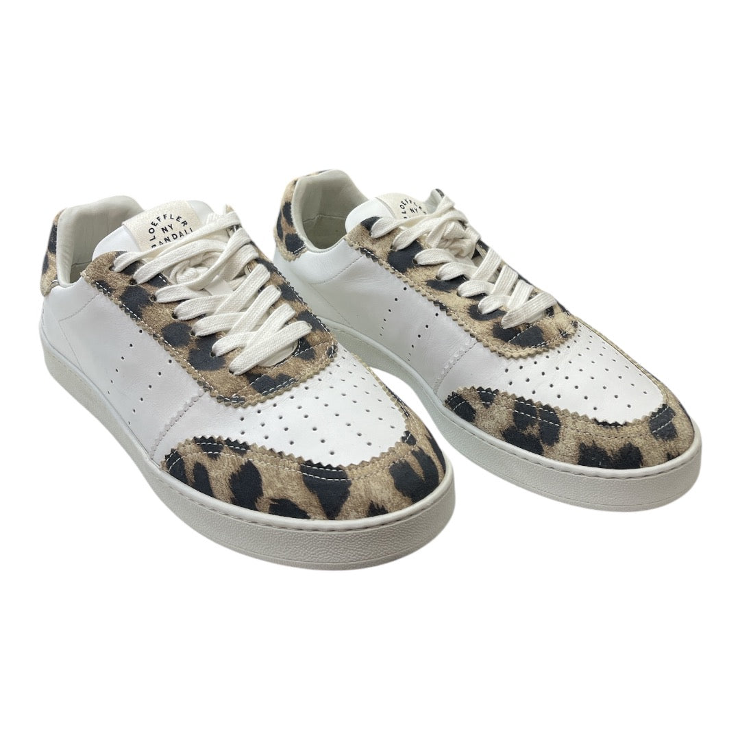 LOEFFLER RANDALL Keeley Leopard-print Leather Sneakers In White Leopard - Moda Consignment