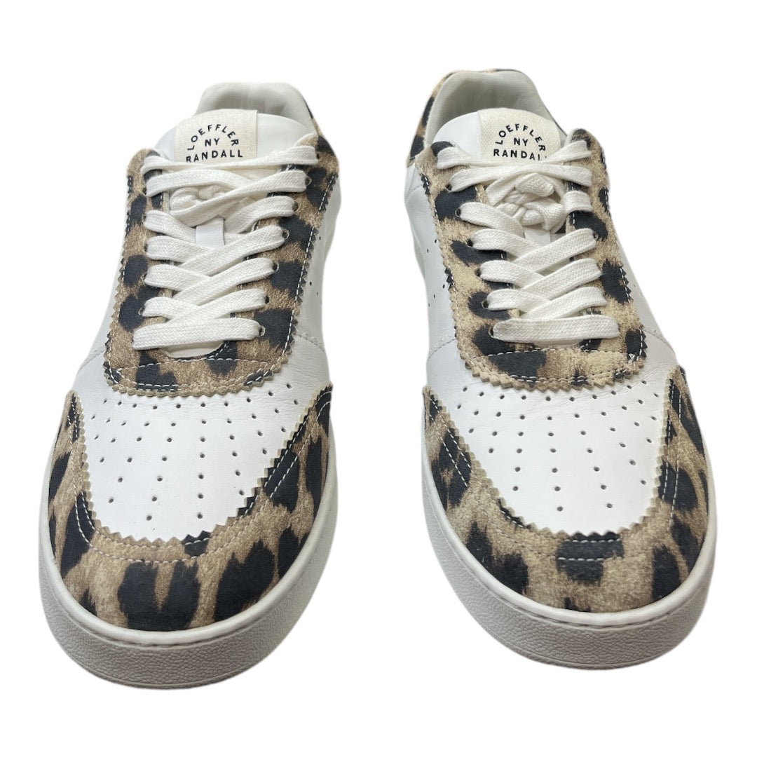 LOEFFLER RANDALL Keeley Leopard-print Leather Sneakers In White Leopard - Moda Consignment