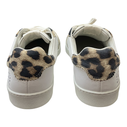 LOEFFLER RANDALL Keeley Leopard-print Leather Sneakers In White Leopard - Moda Consignment