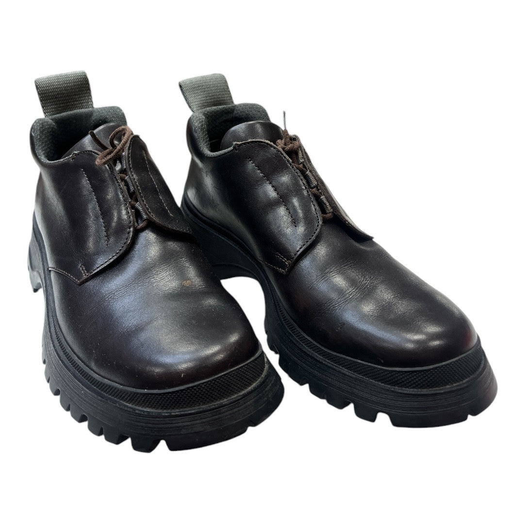 PRADA Leather Hiking Boots - Moda Consignment