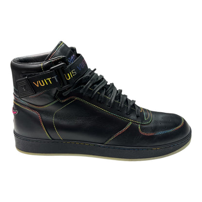 LOUIS VUITTON Calfskin Rivoli High Top Sneakers - Moda Consignment