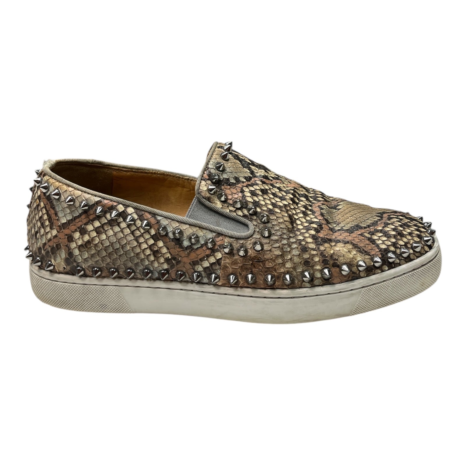 CHRISTIAN LOUBOUTIN Pik Boat glitter trainers - Moda Consignment