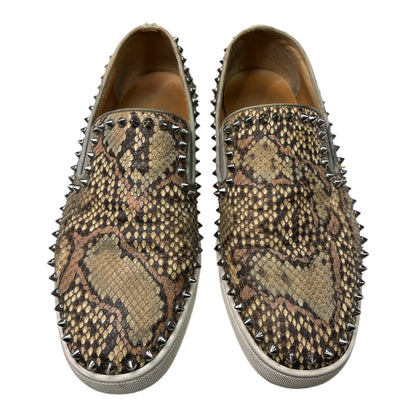 CHRISTIAN LOUBOUTIN Pik Boat glitter trainers - Moda Consignment