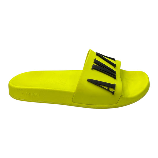 AMIRI neon Rubber slides - Moda Consignment