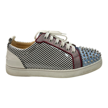 CHRISTIAN LOUBOUTIN Multicolour Patent Leather & Textile Printed Junior Sneaker - Moda Consignment