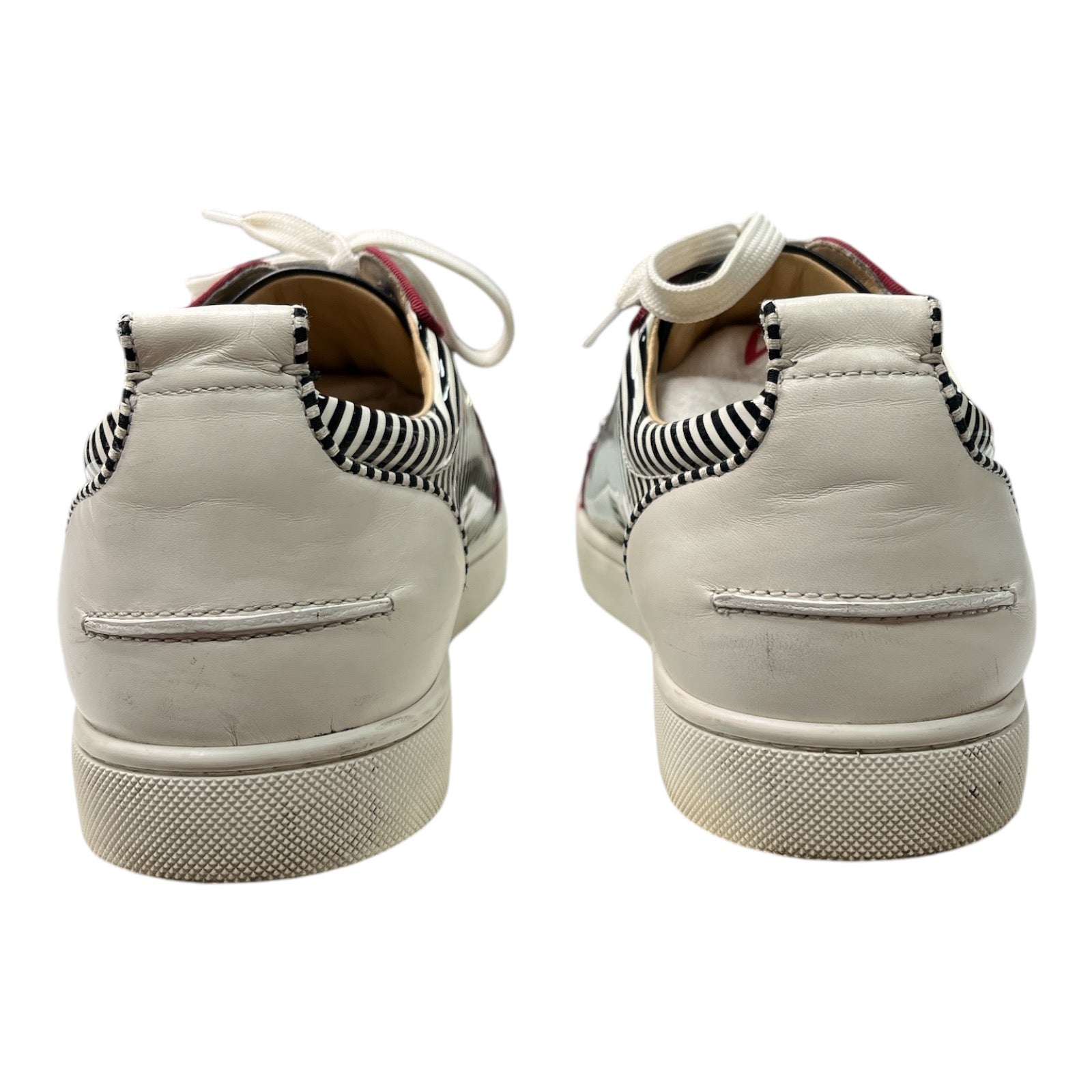 CHRISTIAN LOUBOUTIN Multicolour Patent Leather & Textile Printed Junior Sneaker - Moda Consignment