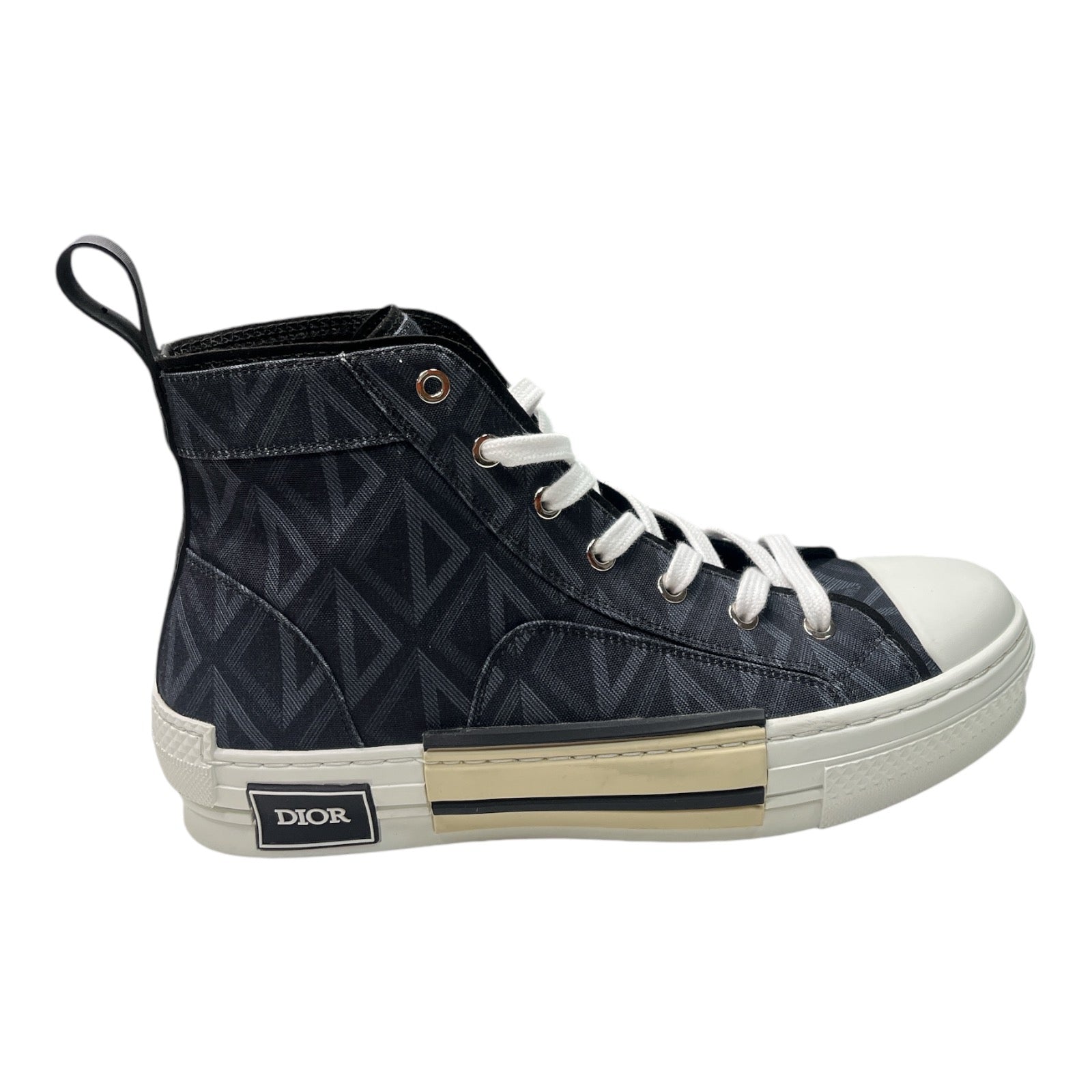 Dior B23 High-top Sneaker "Black CD Diamond Canvas" - Moda Consignment