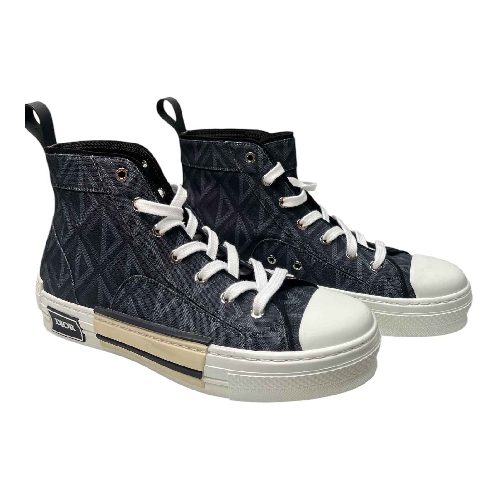 Dior B23 High-top Sneaker "Black CD Diamond Canvas" - Moda Consignment