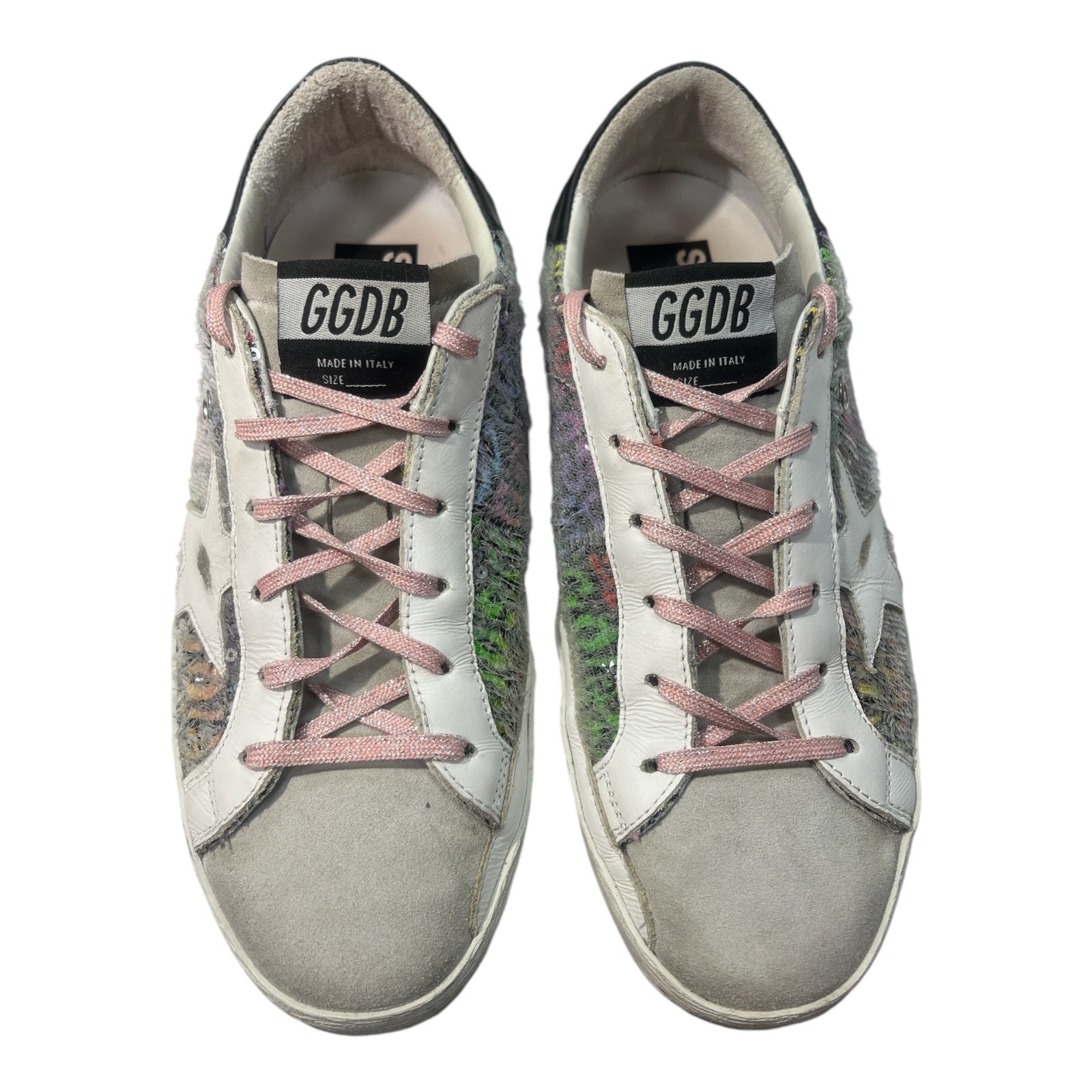 GOLDEN GOOSE Superstar Sneaker In Rainbow Glitter - Moda Consignment